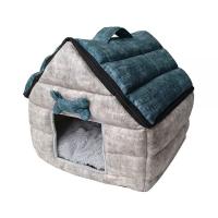 Дом Гю-Вас «Избушка» из мебельной ткани для кошек и собак